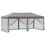 Carpa para fiestas plegable con paredes gris taupé 3x6 m de , Carpas y cenadores - Ref: Foro24-93554, Precio: 180,48 €, Descu...