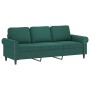 Zweiteiliges Sofaset mit dunkelgrünen Samtkissen. von , Sofas - Ref: Foro24-3202272, Preis: 572,48 €, Rabatt: %