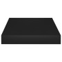 Floating wall shelf 2 units black MDF 23x23.5x3.8 cm by vidaXL, Shelves and shelves - Ref: Foro24-323824, Price: 23,35 €, Dis...