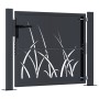 Gartentor aus anthrazitgrauem Stahl mit Grasdesign, 105x80 cm. von , Gartentore - Ref: Foro24-153166, Preis: 160,88 €, Rabatt: %