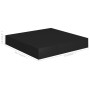 Floating wall shelf 2 units black MDF 23x23.5x3.8 cm by vidaXL, Shelves and shelves - Ref: Foro24-323824, Price: 23,35 €, Dis...