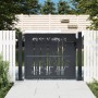 Garden gate in anthracite grey steel with bamboo design, 105x105 cm. by , garden gates - Ref: Foro24-153179, Price: 171,87 €,...