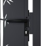 Garden gate in anthracite grey steel with bamboo design, 105x105 cm. by , garden gates - Ref: Foro24-153179, Price: 171,87 €,...