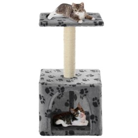 Cat scratcher with 55 cm sisal post, beige paw prints. by , Cat furniture - Ref: Foro24-170538, Price: 30,06 €, Discount: %