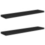 Estantes flotantes de pared 2 uds MDF negro 120x23,5x3,8 cm de vidaXL, Estantes y estanterías - Ref: Foro24-323842, Precio: 4...