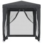 Carpa para fiestas 4 paredes de malla HDPE gris antracita 2x2 m de , Carpas y cenadores - Ref: Foro24-319219, Precio: 73,54 €...