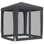 Carpa para fiestas 4 paredes de malla HDPE gris antracita 2x2 m de , Carpas y cenadores - Ref: Foro24-319219, Precio: 73,54 €...