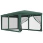 Carpa para fiestas con 6 paredes de malla HDPE verde 3x6 m de , Carpas y cenadores - Ref: Foro24-319238, Precio: 130,38 €, De...