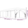 Carpa para fiestas con 10 paredes de malla HDPE rojo 3x12 m de , Carpas y cenadores - Ref: Foro24-319250, Precio: 180,02 €, D...