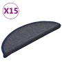 Stair tread carpets 15 units gray and blue 56x17x3 cm by , Stair mats - Ref: Foro24-322364, Price: 42,99 €, Discount: %