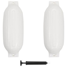 Boat bumpers 2 units white PVC 69x21.5 cm by , Docking and anchoring - Ref: Foro24-92387, Price: 69,48 €, Discount: %