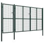 Green steel garden gate 400x175 cm by , garden gates - Ref: Foro24-144314, Price: 653,16 €, Discount: %