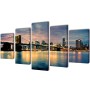 Decorative set of canvases for wall, Brooklyn River 200 x 100 cm by , Posters, prints and visual art - Ref: Foro24-241555, Pr...