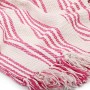 Pink and white striped cotton blanket 125x150 cm by , Blankets - Ref: Foro24-245324, Price: 18,05 €, Discount: %