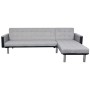 L-shaped sofa bed in black and gray fabric by , Sofas - Ref: Foro24-244334, Price: 415,99 €, Discount: %