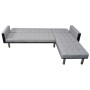 L-shaped sofa bed in black and gray fabric by , Sofas - Ref: Foro24-244334, Price: 415,99 €, Discount: %