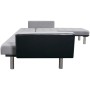 L-shaped sofa bed in black and gray fabric by , Sofas - Ref: Foro24-244334, Price: 415,99 €, Discount: %