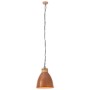 Lámpara colgante industrial hierro cobre y madera 35 cm E27 de , Lámparas - Ref: Foro24-320884, Precio: 55,89 €, Descuento: %