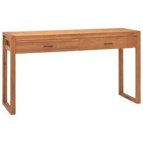 Desk with 2 teak wood drawers 140x40x75 cm by , Desks - Ref: Foro24-325271, Price: 231,61 €, Discount: %