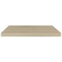 Floating wall shelves 2 pcs MDF oak 60x23.5x3.8 cm by vidaXL, Shelves and shelves - Ref: Foro24-323875, Price: 31,59 €, Disco...