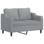 Three-piece sofa set with light gray fabric cushions by , Sofas - Ref: Foro24-3201858, Price: 627,93 €, Discount: %