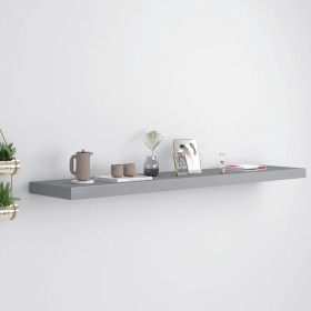 Gray MDF floating wall shelf 120x23.5x3.8 cm by vidaXL, Shelves and shelves - Ref: Foro24-323862, Price: 32,98 €, Discount: %