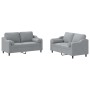 Set of sofas with 2 light gray fabric cushions by , Sofas - Ref: Foro24-3201818, Price: 482,99 €, Discount: %