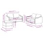 Dreiteiliges Sofaset mit Kissen, helles graues Gewebe. von , Sofas - Ref: Foro24-3201826, Preis: 554,83 €, Rabatt: %