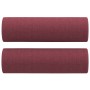 Three-piece sofa set with red wine fabric cushions by , Sofas - Ref: Foro24-3201832, Price: 535,46 €, Discount: %