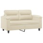 3-piece faux leather cream sofa set with cushions by , Sofas - Ref: Foro24-3202368, Price: 517,99 €, Discount: %