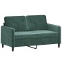 Dreiteiliges Sofaset mit dunkelgrünen Samtkissen. von , Sofas - Ref: Foro24-3202046, Preis: 615,54 €, Rabatt: %