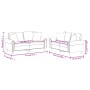 Zweiteiliges Sofaset mit grauem Kunstleder und Kissen. von , Sofas - Ref: Foro24-3202162, Preis: 509,99 €, Rabatt: %