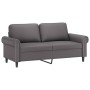 Sofagarnitur mit 3-teiligen Kissen aus grauem Kunstleder. von , Sofas - Ref: Foro24-3202157, Preis: 526,86 €, Rabatt: %