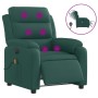 Sillón reclinable de masaje eléctrico tela verde oscuro de , Sillones - Ref: Foro24-3204974, Precio: 286,85 €, Descuento: %