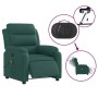 Sillón reclinable de masaje eléctrico tela verde oscuro de , Sillones - Ref: Foro24-3204974, Precio: 286,85 €, Descuento: %