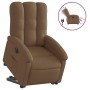 Sillón eléctrico reclinable elevable de tela marrón de , Sillones - Ref: Foro24-3204120, Precio: 314,22 €, Descuento: %