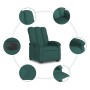 Sillón eléctrico reclinable elevable de tela verde oscuro de , Sillones - Ref: Foro24-3204122, Precio: 309,77 €, Descuento: %