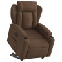 Sillón reclinable elevable de tela marrón de , Sillones - Ref: Foro24-3204486, Precio: 282,29 €, Descuento: %