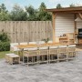 Garten-Essgruppe mit 15-teiligen Kissen aus synthetischem Rattan in Beige. von , Gartensets - Ref: Foro24-3211540, Preis: 947...