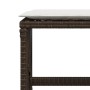 Garden stools with cushions 4 pcs synthetic brown rattan by , Outdoor ottomans - Ref: Foro24-365058, Price: 96,44 €, Discount: %