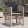 Garden armchairs with 4 light gray synthetic rattan cushions by , Garden chairs - Ref: Foro24-364971, Price: 216,43 €, Discou...