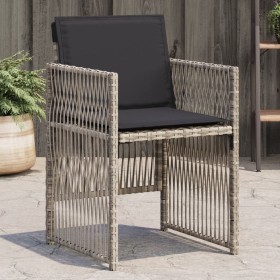 Gartensofas mit Kissen, 4 Stück, aus hellem grauem Kunststoff-Rattan. von , Gartenstühle - Ref: Foro24-364971, Preis: 216,99 ...