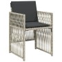 Garden armchairs with 4 light gray synthetic rattan cushions by , Garden chairs - Ref: Foro24-364971, Price: 216,43 €, Discou...