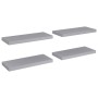 Floating wall shelves 4 pcs MDF gray 60x23.5x3.8 cm by vidaXL, Shelves and shelves - Ref: Foro24-323855, Price: 48,34 €, Disc...