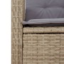 Garten-Essgruppe 5-teilig mit Kissen aus synthetischem Rattan in Beige. von , Gartensets - Ref: Foro24-3213255, Preis: 583,52...