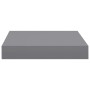 Gray MDF floating wall shelf 23x23.5x3.8 cm by vidaXL, Shelves and shelves - Ref: Foro24-323844, Price: 16,48 €, Discount: %