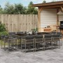 Garden dining set with 13-piece synthetic rattan gray cushions by , Garden sets - Ref: Foro24-3211580, Price: 798,84 €, Disco...