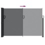 Toldo lateral retráctil negro 140x500 cm de , Sombrillas - Ref: Foro24-4004414, Precio: 86,70 €, Descuento: %