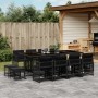 Garten-Essgruppe mit 13-teiligen Kissen aus schwarzem Kunststoff-Rattan. von , Gartensets - Ref: Foro24-3211699, Preis: 719,4...