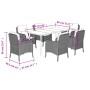 7 pcs garden dining set with cushions synthetic rattan beige by , Garden sets - Ref: Foro24-3211980, Price: 729,11 €, Discoun...